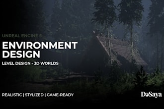 design 3d game environments and levels in unreal engine 5