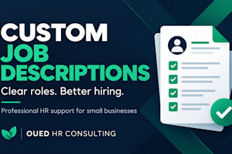 write clear job descriptions for your small business