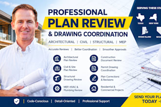 create US architect, civil and structural and mep permit drawings in texas, ny,
