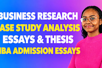 do marketing case studies, business, financial analysis, business presentations