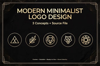 design modern minimalist luxury business logo design