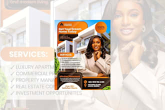 design realtor property open house marketing construction flyers