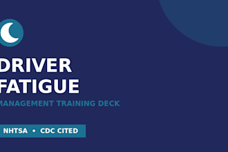create a driver fatigue management safety training powerpoint