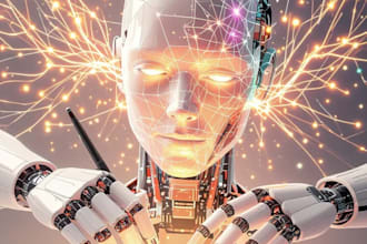 develop an ai powered website with custom ai features