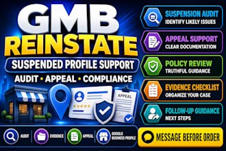gmb reinstate suspended google business profile and fix gmb suspension