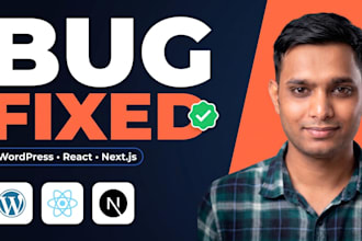 fix bugs in your wordpress, react or nextjs website