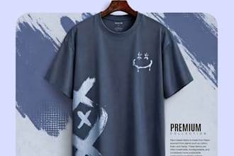 do minimalist logo and t shirt design
