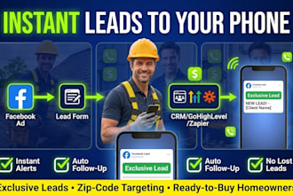 create facebook lead ads gohighlevel zapier crm for contractors