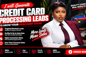 generate credit card processing leads to get more merchant