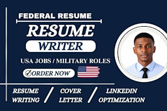 create ats optimized resume cv for federal and USA jobs