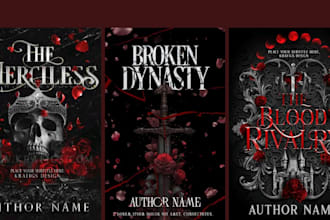 do dark romance book cover, fantasy book cover, ebook cover, amazon kindle cover