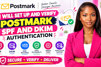 configure postmark spf dkim dmarc SMTP domain authentication for delivery