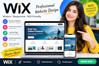 be an expert wix website designer for a professional wix website