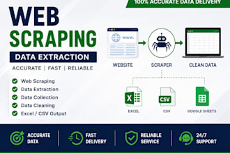 provide accurate web scraping and data extraction services