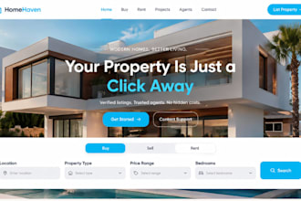 design squarespace real estate website property website construction website SEO