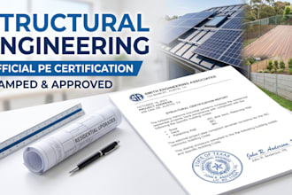 provide a stamped structural engineering letter for solar roof, deck, and adu