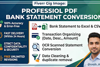 convert PDF bank statement