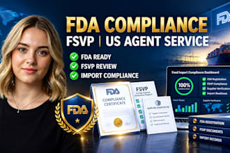 provide fda compliance, fsvp and US agent service