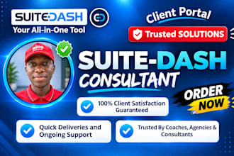 set up suitedash CRM, branded client portal, dashboard and automation