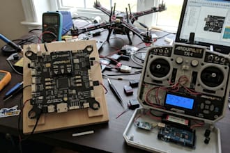 design ardupilot pixhawk flight controller drone pcb and rc transmitter