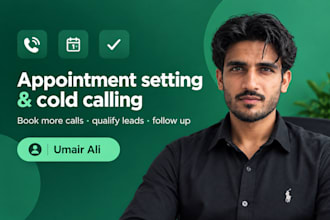 do professional appointment setting and cold calling