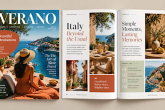 design a premium catalog, magazine, brochure or lookbook in indesign