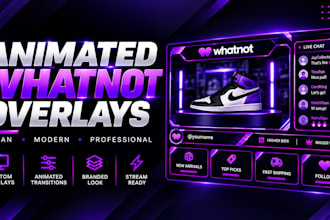 design whatnot overlays for professional live selling