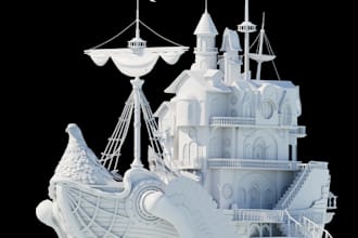 create 3d hard surface models and mechanical asset design