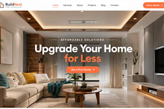 redesign squarespace home renovation remodeling service website contractor
