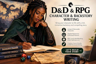 do dnd, rpg design dungeons and dragons character writing dnd backstory writing