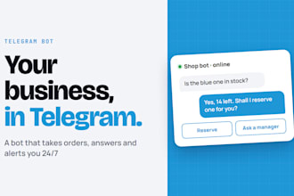 build a telegram bot with ai for your business