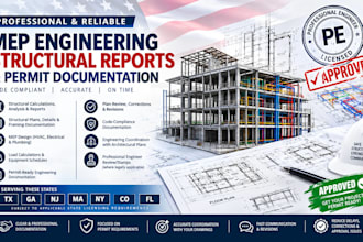 be mep engineer structural report stamp permit tx ga nj ma ny co fl