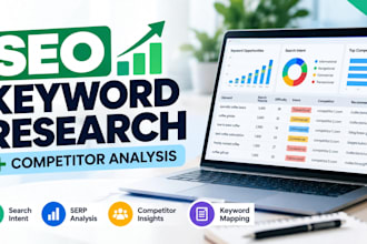 do SEO keyword research and competitor analysis