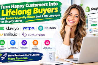 klaviyo yotpo okendo smile loyaltylion review loyalty driven email SMS shopify