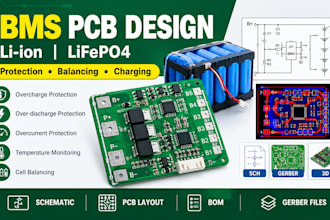 design bms lithium battery and battery charger pcb