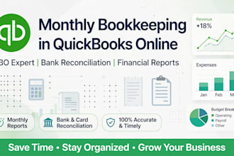 do monthly bookkeeping and reconciliation