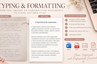 professional document typing and formatting