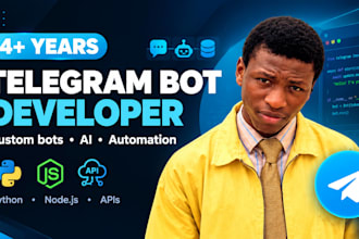 develop telegram bot, bot api, custom telegram bot, discord bot