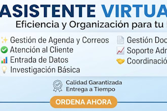 seré tu asistente virtual personal y ejecutivo a largo plazo