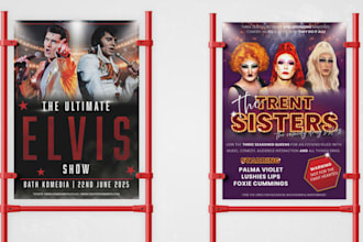 design a professional concert tour poster