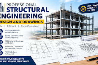 provide structural engineering design and drawings