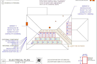 deliver solar pv design, shading analysis and string sizing production report