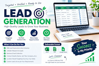 do targeted b2b lead generation and build a qualified leads list