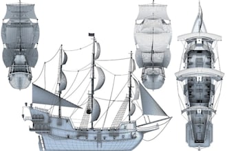 do 3d boat design, 3d ship model, 3d yacht, boat animation, 3d boat model
