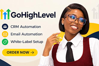 setup gohighlevel CRM, workflow and email automation