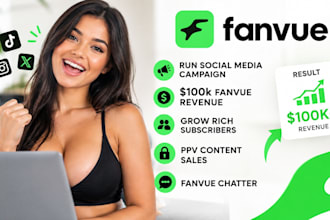 bring rich fanvue subs, 24hrs fanvue chatter fanvue management, fanvue promotion
