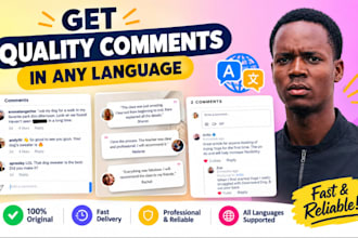write comments on your blog posts social media post yotube tiktok fb ig twitter
