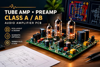 design tube amp preamp class a ab audio amplifier pcb