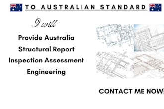 provide australia structural report inspection assessment engineering plans