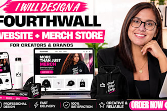design and customize your fourthwall store merch shop and fourthwall website